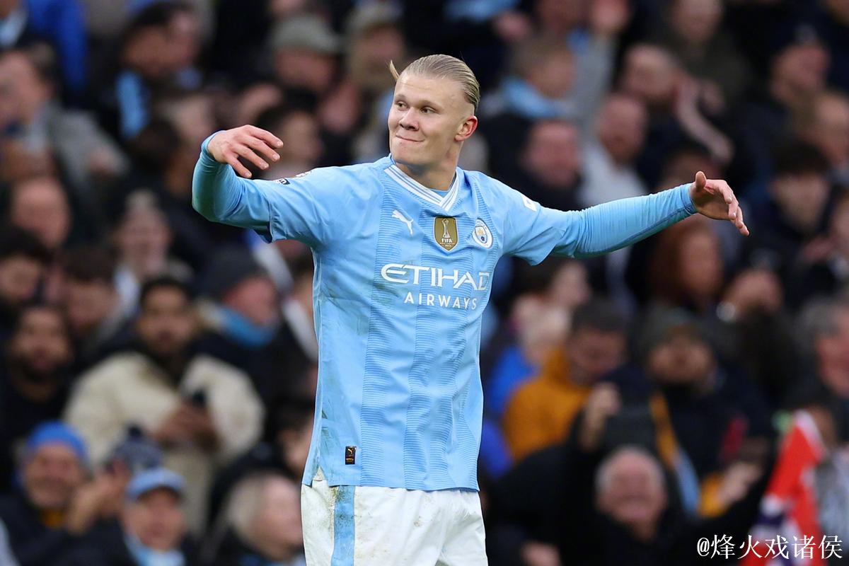 福登破门，哈兰德双响！曼城客场3-0胜水晶宫，距榜首仅差2分